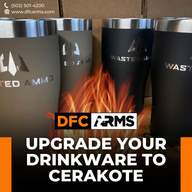 Transform your drinkware game with the unrivaled strength and style of Cerakote!

Experience industry-leading performance and customization like never before. Make the switch today and sip in confidence!

🌐 Link in Bio
📞 502-501-4200

#DFCArms #PersonalDefense #EDC #2A #ShareShooting #Freedom #BeardLivesMatter #CustomLaser #Firearms #Guns #GunsofInstagram