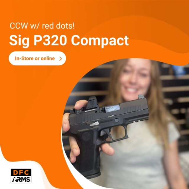 "🔍 Unlock the perfect balance of concealability and firepower with the Sig P320 Compact! 🕵️‍♂️💪 Click the link in bio to explore the ultimate concealed carry companion. Your safety matters! 🚀 #CompactDefender #SigP320Elegance 

100 Mary Lynn Drive STE 12 
Georgetown KY 40324
502-501-4200
https://dfcarms.com

#ConcealedCarryMaster #FirepowerEssentials #TopGunTech 🌐 #GunsOfInstagram #SafetyFirst"#SigSquad #CompactFirearm #TacticalDefender #GunEnthusiast #SafetyFirstAlways #ElevateYourDefense #PowerfulConcealment #EverydayCarry #GeorgetownKY #Cerakote #Kentucky #LetsGoShooting #ShareShooting #RangeTime #CerakoteEverything #VeteranOwned #SmallBiz #SmallBusiness